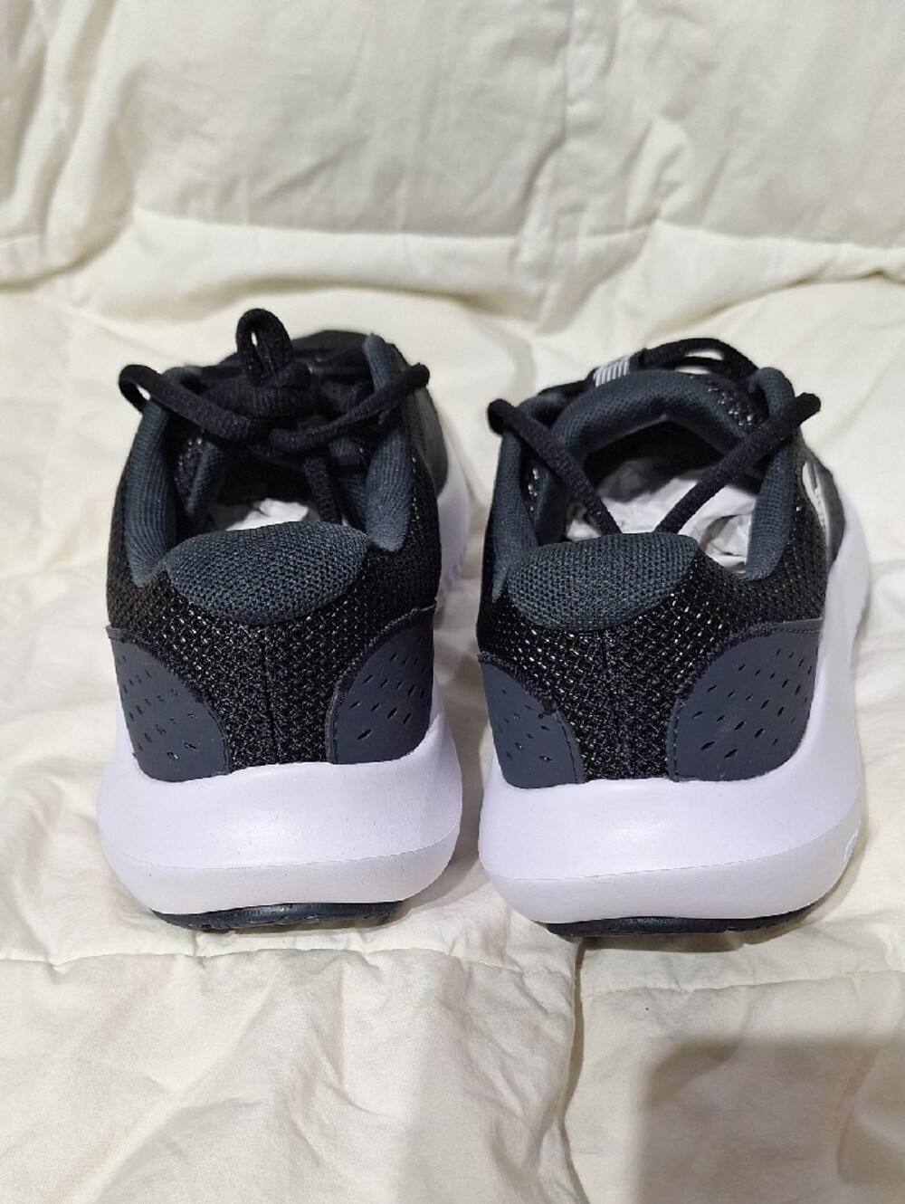 Under Armour Women's Black & White Lightweight Mesh Trainers - Picture 3 of 7